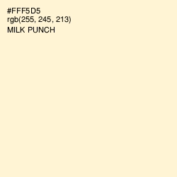 #FFF5D5 - Milk Punch Color Image